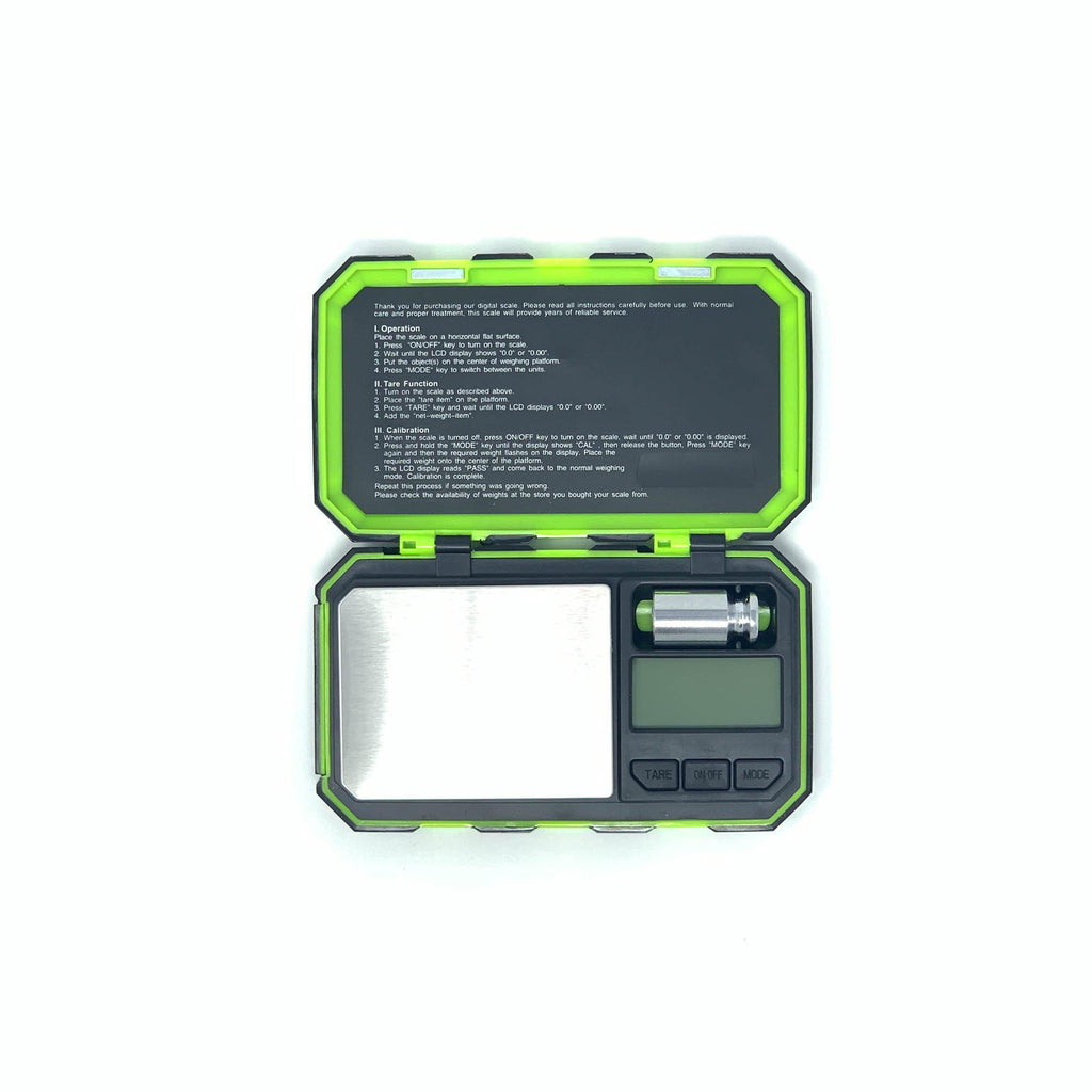 DigiWeigh DW-1000POS-G Green Pocket Scale, 1000 x 0.1 G