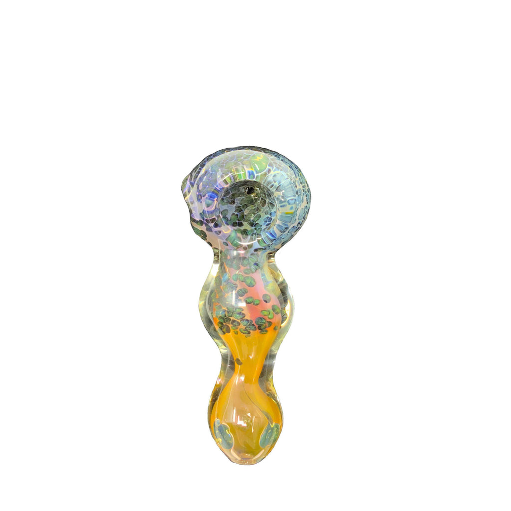 Double Bubble Hand Made Tobacco Glass Pipe 5 Inch Assorted