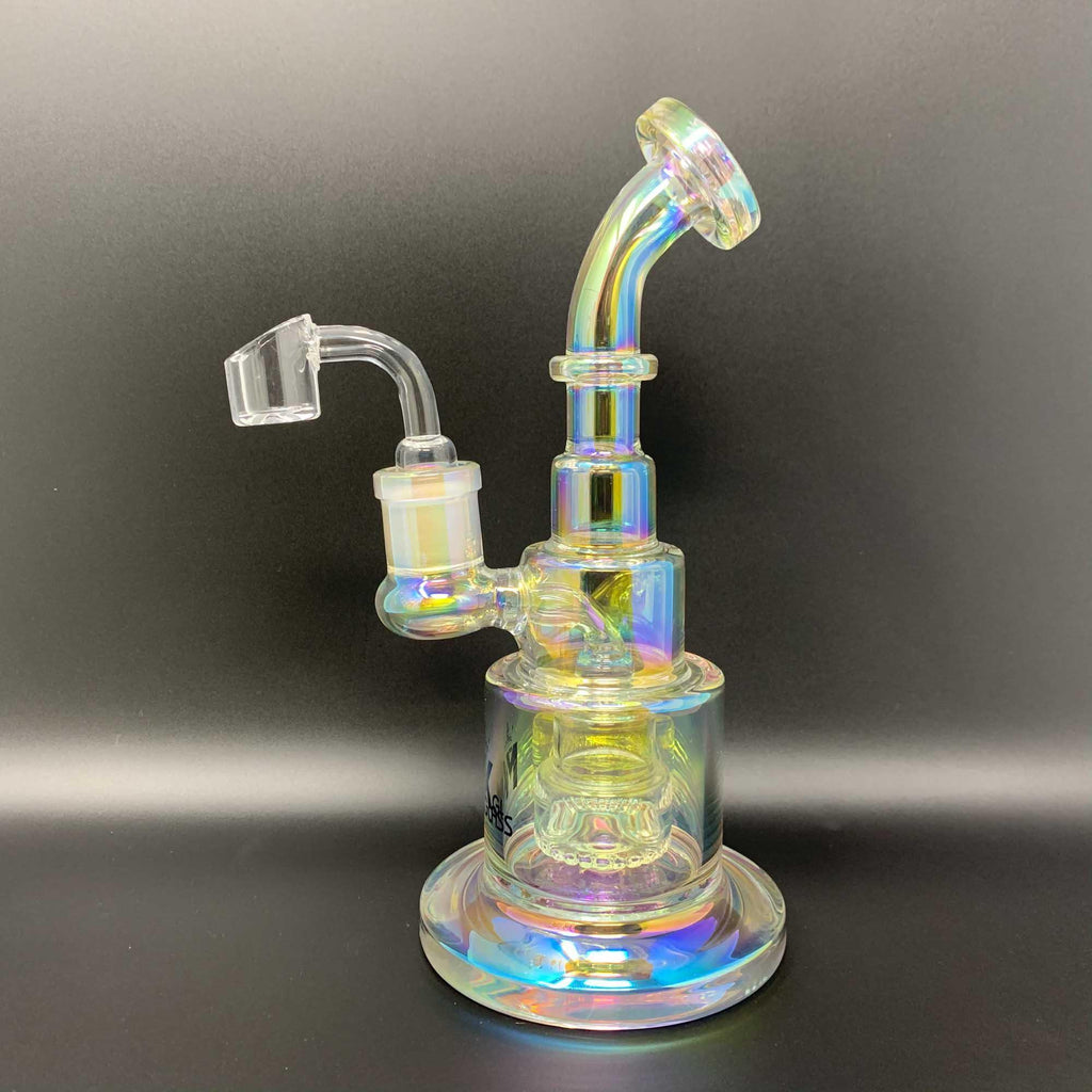 7.5 inch Iridescent Glass Dab Rig (Free Shipping)