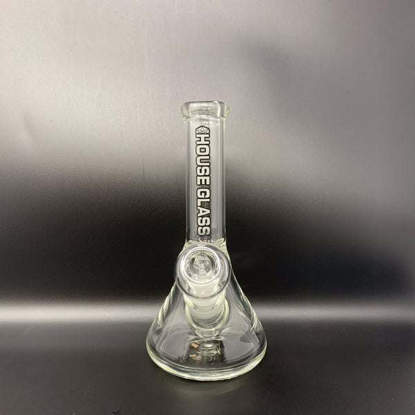 House Glass 9mm Beaker Bong, 8.5 inches (Glow in the Dark)